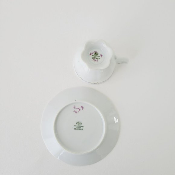 Hutschenreuther Viktoria Hand-Painted Teacup/Saucer, Rare Elegant German Teacup - Picture 6 of 12